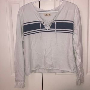 Long sleeve laced top